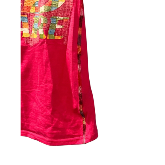 COOGI Vintage Y2K Sequins Short Sleeve Cotton Embroidered Shirt Size Medium Pink - Picture 3 of 6